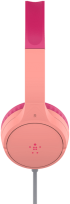 Слушалки Belkin SoundForm Mini с кабел за деца, Розови снимка 2