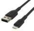 Кабел Belkin Boost Charge Braided, Lightning към USB-A, черен снимка 3
