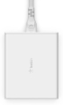 Принадлежност за смартфон Зарядно устройство Belkin BoostCharge Pro, Gan, 4 порта/ USB-C x2 и USB-A x2/108W с кабел 2M, Бял снимка 4