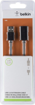 Кабел удължител Belkin USB Type-A Male към USB Type-A Female 4.8M, Черен снимка 2