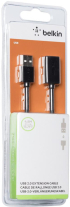 Кабел удължител Belkin USB Type-A Male към USB Type-A Female 4.8M, Черен снимка 3