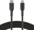 Кабел с оплетка Belkin Playa USB-C към Lightning 1M, Черен снимка 3
