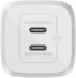 Принадлежност за смартфон Зарядно устройство двойно Belkin USB-C Gan PPS 45W, Бял снимка 2