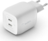 Принадлежност за смартфон Зарядно устройство двойно Belkin USB-C Gan PPS 45W, Бял снимка 5