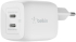 Принадлежност за смартфон Зарядно устройство двойно Belkin USB-C Gan PPS 45W, Бял снимка 1