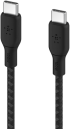 Кабел с оплетка Belkin BoostCharge USB-C към USB-C 3M, Черен снимка 2