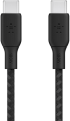 Кабел с оплетка Belkin BoostCharge USB-C към USB-C 3M, Черен снимка 1