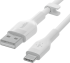 Кабел силиконов Belkin BOOST CHARGE USB-A към USB-C 1M, Бял снимка 4