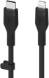 Силиконов кабел Belkin BOOST CHARGE™ USB-C към Lightning 1M, Черен снимка 4