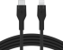 Силиконов кабел Belkin BOOST CHARGE™ USB-C към Lightning 1M, Черен снимка 1