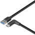 LINDY LNY-32014 : Кабел USB 3.2 Type-A към USB-C 90°, под ъгъл, десен, 1.5м снимка 3