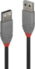 LINDY LNY-36690 : Кабел USB 2.0 Type A-А, Anthra Line, M-M, 0.2 м снимка 1
