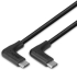 LINDY LNY-32023 :: Кабел USB 3.2, Type C, M-M, 90° десен към 90° десен, 10 Gbps, черен, 1.0 м снимка 3