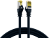 RJ45 Пач корда S-FTP, кат. 6A, LSZH, кат. 7 Raw cable, черна &mdash; 0.25 метра снимка 1