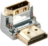 LINDY LNY-41505 :: Адаптер CROMO HDMI M - HDMI F, 90°, десен, надолу снимка 1