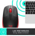 Безжична компютърна мишка Logitech M190 червена снимка 4