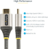 HDMI кабел STARTECH с Ethernet, 2 м, черен/сив снимка 2