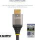 HDMI кабел STARTECH с Ethernet, 2 м, черен/сив снимка 3