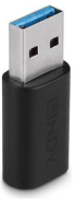 АДАПТЕР LINDY - USB-A to USB-C - Black - PN 41904 снимка 1