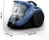 Rowenta RO3721EA Va Cleaner Compact Power Cyclon, Син снимка 3