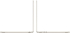 Лаптоп Apple 15-inch MacBook Air, Apple M3 chip with 8-core CPU, 256GB SSD, 16GB - Starlight снимка 3