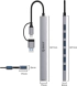 Orico хъб HUB USB-C-USB-A 7 port - USB3.0 x 1, USB2.0 x 6 - YSA2-U3-GY, Сив снимка 2