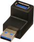 LINDY LNY-71260 :: USB L-адаптер, A-A, M-F, 90°, USB 3.2 снимка 1