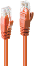 Инсталационен LAN кабел  LINDY LNY-48106 :: UTP patch кабел, Cat. 6, меден, оранжев, 0.5 м снимка 2