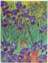  Paperblanks Планер Van Gogh's Irises, Ultra, вертикален, твърда корица, 104 листа, за 2024-2025 година снимка 2
