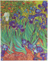 Paperblanks Планер Van Gogh's Irises, Ultra, вертикален, твърда корица, 104 листа, за 2024-2025 година снимка 1