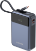 Принадлежност за смартфон CANYON power bank OnPower 600 built-in cable 20000 mAh PD65W Dark Grey снимка 6