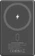 Външна батерия CANYON power bank OnPower 510 slim Magnetic 10000 mAh PD20W Dark Grey снимка 3