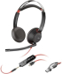 Слушалки HP Poly Blackwire 5220, 3.5 mm жак и USB Type-C-Type-A адаптер снимка 1