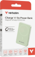 Външна батерия Verbatim Charge 'n' Go Essentials Power Bank Magnetic Wireless 10000mAh Green снимка 4