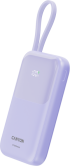 Външна батерия CANYON power bank OnPower 101 built-in cable 10000 mAh PD22.5W Purple снимка 2