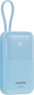 Външна батерия CANYON power bank OnPower 101 built-in cable 10000 mAh PD22.5W Blue снимка 3