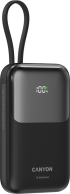 Външна батерия CANYON power bank OnPower 101 built-in cable 10000 mAh PD22.5W Black снимка 3