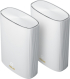 Безжични WiFi Mesh системa Asus Mesh WiFi, ZenWiFi AX Hybrid XP4 2PK, AX1800 + AV1300, Dual-Band, Quad-Core 1.2GHz CPU, 256MB/512MB Flash/RAM снимка 1