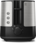 Тостер PHILIPS Viva Collection Toaster HD2635-90 2 wide slots black снимка 2