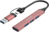 USB Хъб CANYON CNS-TDS02P, 4in1, USB-A-C, Розов снимка 3