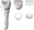 PHILIPS Епилатор за използване на мокро и сухо, серия 8000 - + 5 приставки, 32 керамични пинсети, S-образна дръжка снимка 1