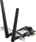 WiFi безжична карта/адаптер Безжичен адаптер ASUS PCE-BE6500 WiFi 7 PCI-e две външни антени и Bluetooth 5.4 снимка 1