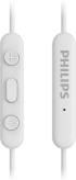 Слушалки PHILIPS за поставяне в ушите с микрофон, Мощен бас, Вградено дистанционно с 3 бутона, 1.2 м кабел с USB С конектор, бели снимка 3