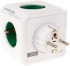 Контакт DesignNest PowerCube Original 1202GN разклонител, 4 гнезда, USB, зелен (8718444085737) снимка 2