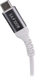 TNB Кабел, USB Type-C към USB Type-C, 2 m, 100 W, бял снимка 3