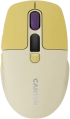 Мишка CANYON CNS-CMSW26Y LCD Silent Dual Mode Wireless, 2400 DPI, Жълта снимка 1