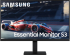 Монитор Samsung LS24D300GA, 24" IPS LED, 1920x1080, 5ms, 100 Hz, 250cd-m2,HDMI  Black снимка 1