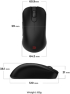 Мишка Геймърска BenQ ZOWIE S2-DW 4K Wireless Mouse for Esports, Size S червена/черна снимка 7
