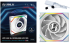 Вентилатор Lian Li UNI FAN SL Wireless LCD Reverse Blade ARGB PWM - 120 мм., Бял снимка 6
