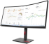 Монитор LENOVO ThinkVision T34w-30 - 34" WQHD 3440x1440, VA дисплей, антирефлексно покритие 21:9, 1500 R, 4 ms., 60 Hz, Черен снимка 3